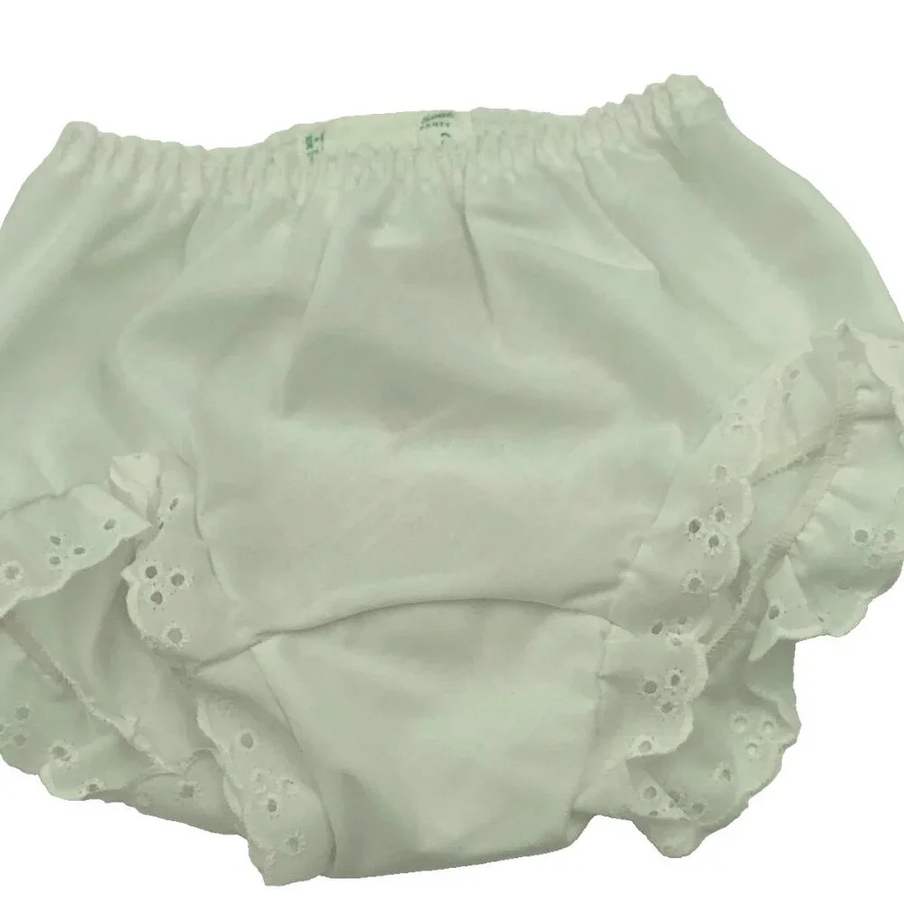 Christmas Baby Girl's Diaper Cover SANTA VGT Mullins Square White Size Seat 2